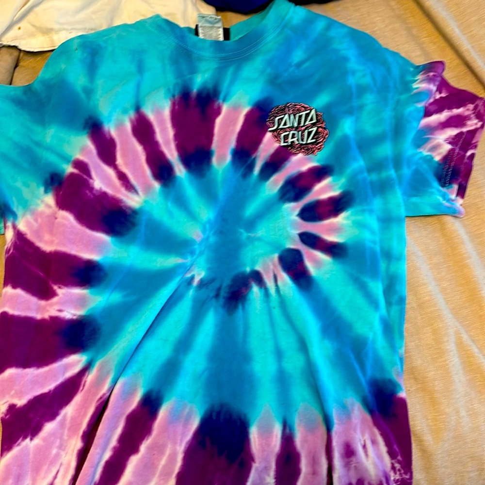 Santa cruz, T shirt, tie dye